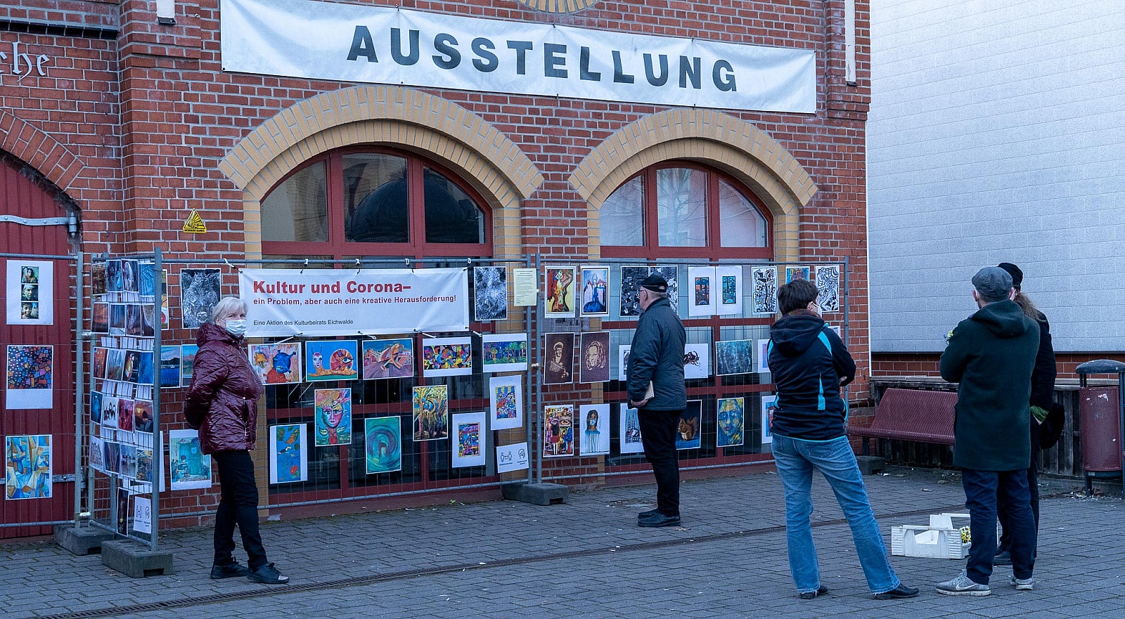 Teilnahme an der Bauzaunausstellung des Kulturkreises Eichwalde - Ausstellungen