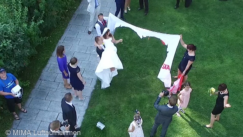 Hochzeit aus der Luft
