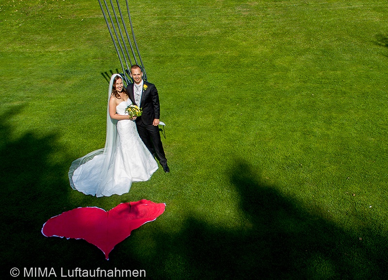 Hochzeit aus der Luft
