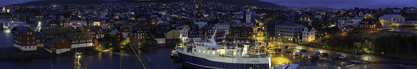 Hafen von Torshavn  Färöer Inseln - Panorama