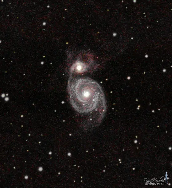 Strudelgalaxie (M51) mit Begleitgalaxie NGC 5195