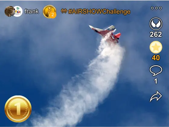 1. Platz bei der AIRSHOWChallenge